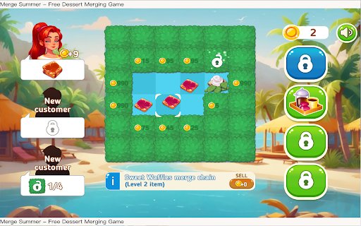 Merge Summer Free Dessert Merging Game from Chrome web store to be run with OffiDocs Chromium online Merge Summer Free Dessert Merging Game from Chrome web store to be run with OffiDocs Chromium online