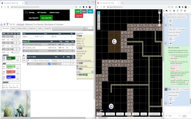 Интеграция Merisyl Roll20 из интернет-магазина Chrome будет работать с онлайн-версией OffiDocs Chromium