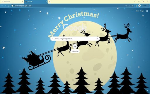 Merry Christmas Browser Theme  from Chrome web store to be run with OffiDocs Chromium online