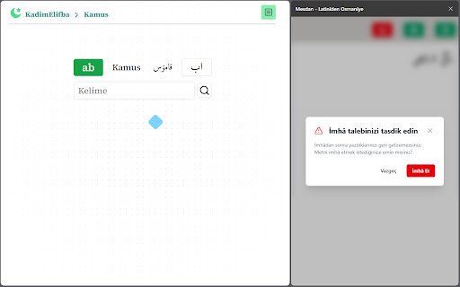 Mesdan Latinîden Osmanîye  from Chrome web store to be run with OffiDocs Chromium online
