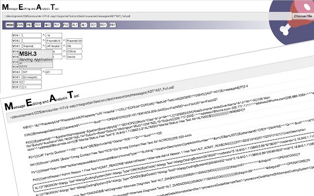 Message Editor and Analysis Tool  from Chrome web store to be run with OffiDocs Chromium online