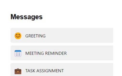 Message Selector  from Chrome web store to be run with OffiDocs Chromium online