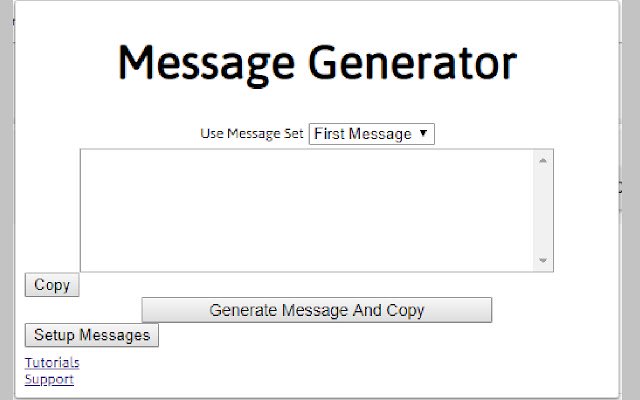 Messenge Generator از فروشگاه وب Chrome برای اجرا با OffiDocs Chromium به صورت آنلاین