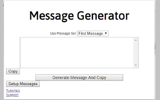 Messenge Generator  from Chrome web store to be run with OffiDocs Chromium online