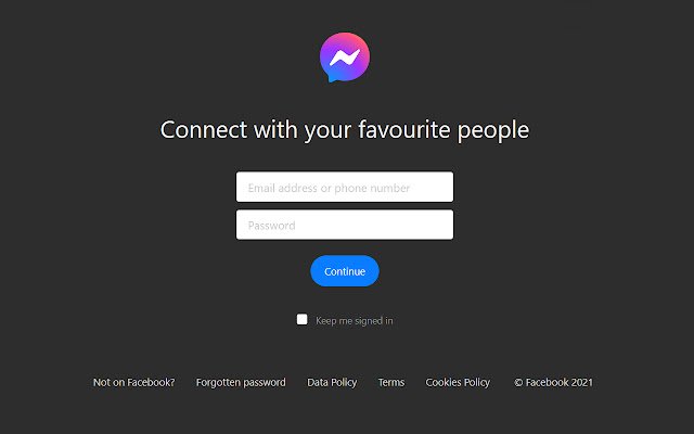 Messenger Darkmode  from Chrome web store to be run with OffiDocs Chromium online