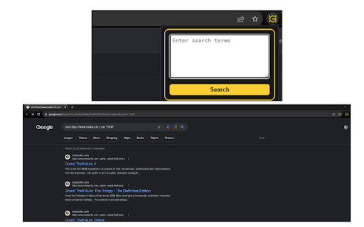 Metacritic Search  from Chrome web store to be run with OffiDocs Chromium online