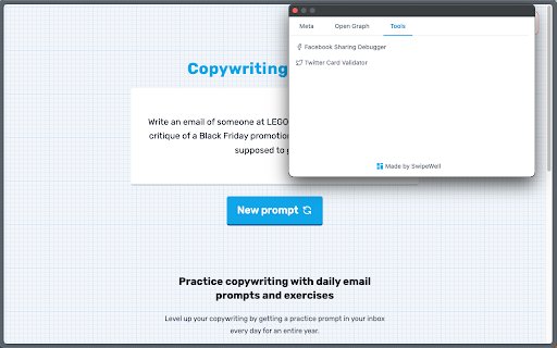 Metadata Inspector by SwipeWell  from Chrome web store to be run with OffiDocs Chromium online