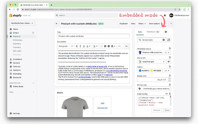 سيتم تشغيل Metafields Guru من متجر Chrome الإلكتروني باستخدام OffiDocs Chromium عبر الإنترنت