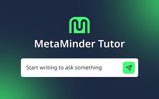 Metaminder AI Tutor  from Chrome web store to be run with OffiDocs Chromium online