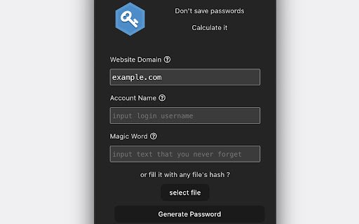 MetaPass: Strong Password Generator  from Chrome web store to be run with OffiDocs Chromium online