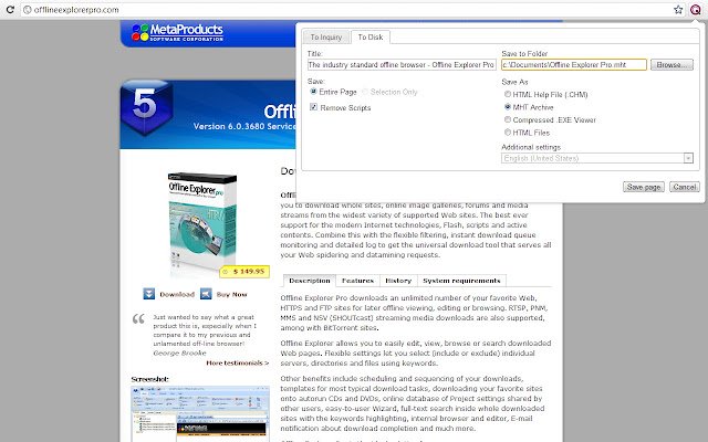 MetaProducts Richiesta dal Chrome Web Store da eseguire con OffiDocs Chromium online