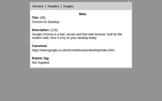 Meta Reader de la boutique en ligne Chrome à exécuter avec OffiDocs Chromium en ligne