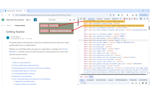 Meta Splicer  from Chrome web store to be run with OffiDocs Chromium online