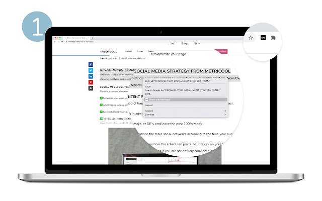 Metricool من متجر Chrome الإلكتروني ليتم تشغيله مع OffiDocs Chromium عبر الإنترنت