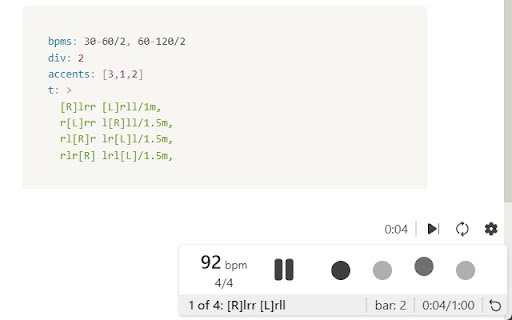Metronome Trainer from Chrome web store to be run with OffiDocs Chromium online Metronome Trainer from Chrome web store to be run with OffiDocs Chromium online