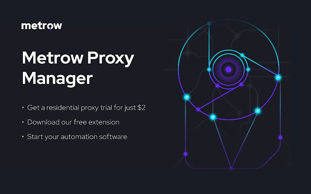 Metrow Proxy Manager  from Chrome web store to be run with OffiDocs Chromium online