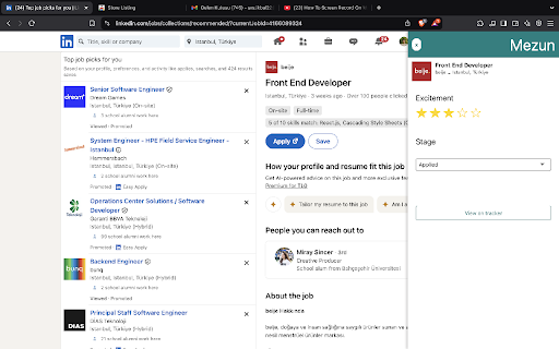Mezun  from Chrome web store to be run with OffiDocs Chromium online