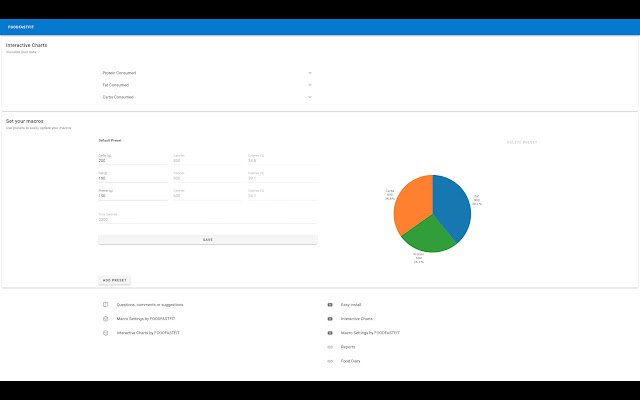 ক্রোম ওয়েব স্টোর থেকে FOODFASTFIT দ্বারা MFP রেসিপিগুলি OffiDocs Chromium-এর সাথে অনলাইনে চালানো হবে