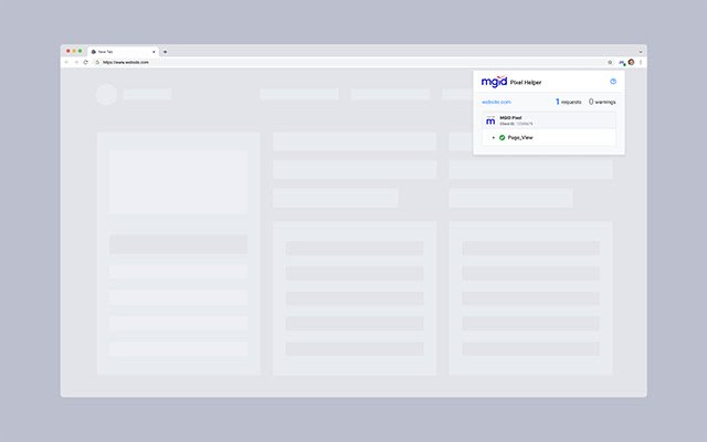 MGID Pixel Helper از فروشگاه وب Chrome برای اجرا با OffiDocs Chromium به صورت آنلاین