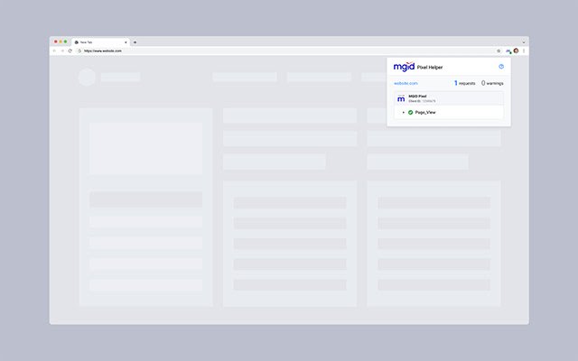 MGID Pixel Helper dari toko web Chrome untuk dijalankan dengan OffiDocs Chromium online