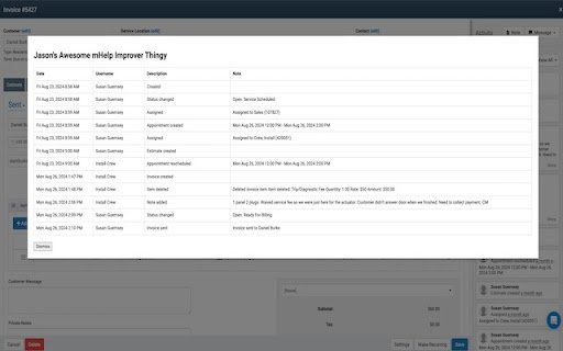 mHelp Helper  from Chrome web store to be run with OffiDocs Chromium online