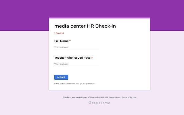 MHS LIBRARY CHECKIN  from Chrome web store to be run with OffiDocs Chromium online