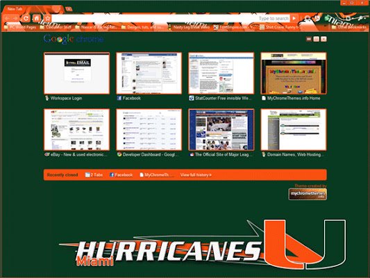 Miami Hurricanes Large dal Chrome web store da eseguire con OffiDocs Chromium online