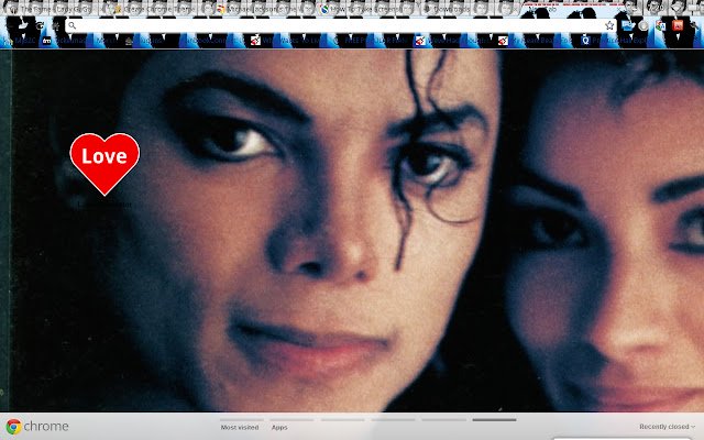 The Way You Make Me Feel, de Michael Jackson, da loja virtual do Chrome será executado com o OffiDocs Chromium online