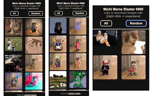 Michi Meme Blaster  from Chrome web store to be run with OffiDocs Chromium online