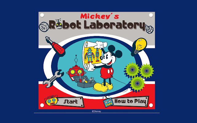 Mickey Mouse Laboratorio Robot מחנות האינטרנט של Chrome יופעל עם OffiDocs Chromium באינטרנט