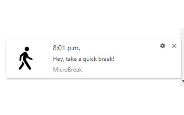 MicroBreak  from Chrome web store to be run with OffiDocs Chromium online