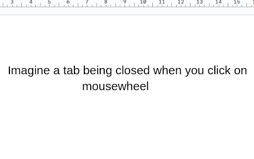 Middle Click Close Tab  from Chrome web store to be run with OffiDocs Chromium online