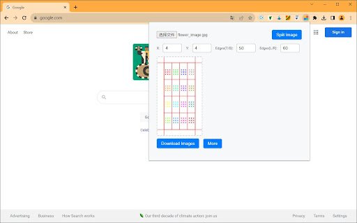 Midjourney Image Splitter / Photo cutting  from Chrome web store to be run with OffiDocs Chromium online