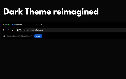 Midnight Mode  from Chrome web store to be run with OffiDocs Chromium online