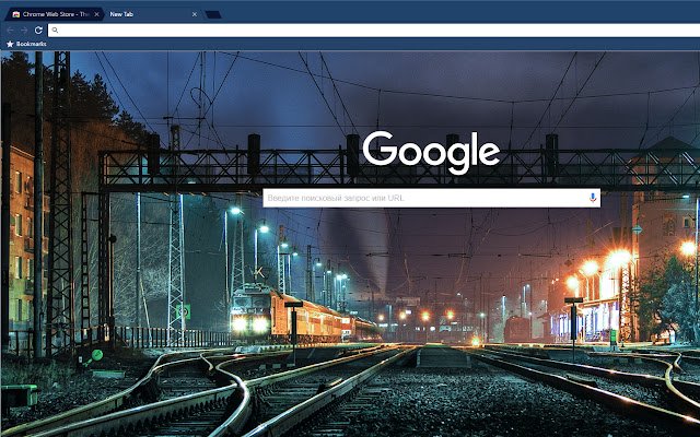 Tema Midnight Train Dark Blue dal negozio web di Chrome da eseguire con OffiDocs Chromium online