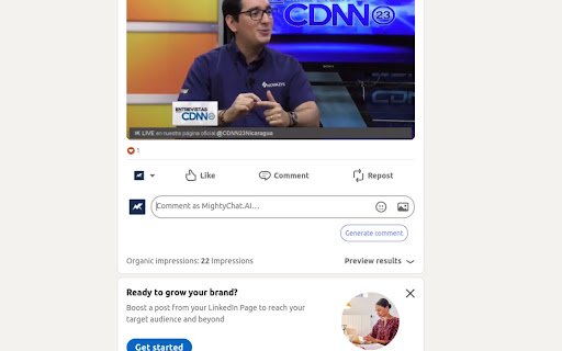 MightyChat.AI  from Chrome web store to be run with OffiDocs Chromium online