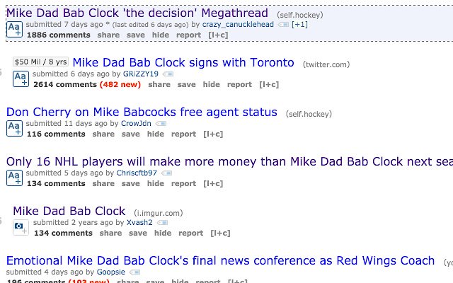 Mike Dad Bab Clock dal negozio web di Chrome da eseguire con OffiDocs Chromium online