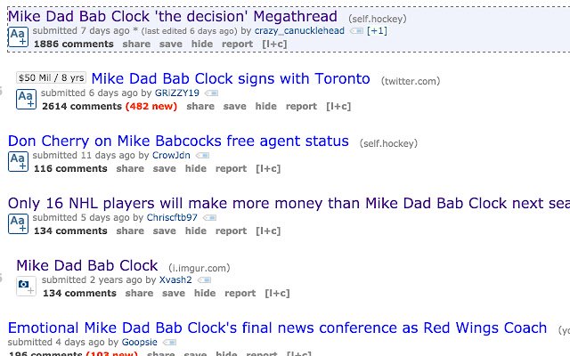 Mike Dad Bab Clock  from Chrome web store to be run with OffiDocs Chromium online