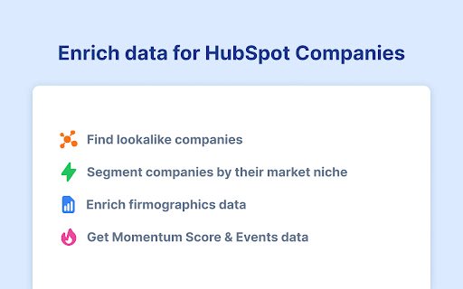 Milda HubSpot CRM Enrichment  from Chrome web store to be run with OffiDocs Chromium online