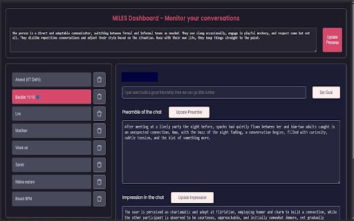 MILES  from Chrome web store to be run with OffiDocs Chromium online