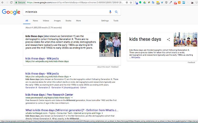 جيل الألفية للأطفال في هذه الأيام من متجر Chrome الإلكتروني ليتم تشغيله باستخدام OffiDocs Chromium عبر الإنترنت