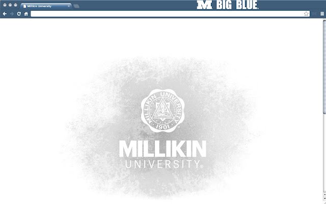 Il tema Millikin University dal negozio web di Chrome può essere eseguito con OffiDocs Chromium online