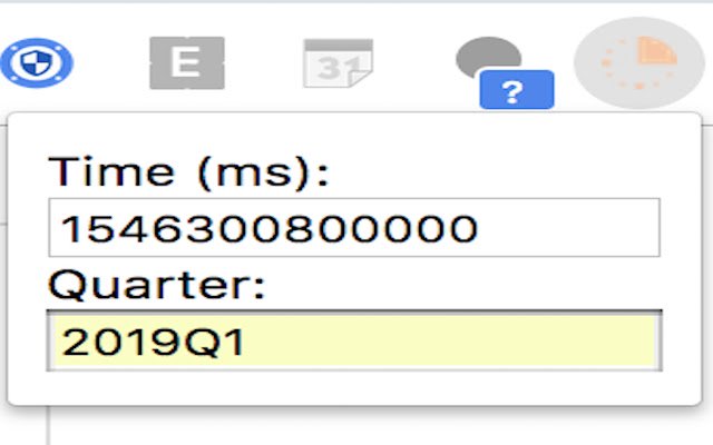 Millis2Quarter dari toko web Chrome untuk dijalankan dengan OffiDocs Chromium online