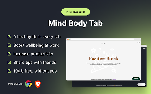َMind Body Tab  from Chrome web store to be run with OffiDocs Chromium online