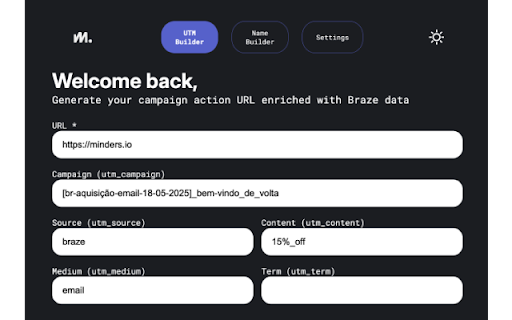Minders Extension  from Chrome web store to be run with OffiDocs Chromium online