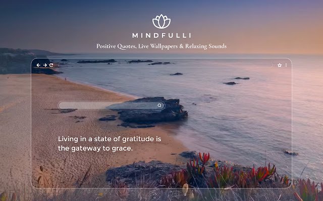 Mindfulli Quotes ກັບ Live Wallpapers ແຖບໃຫມ່ຈາກ Chrome web store ທີ່ຈະດໍາເນີນການກັບ OffiDocs Chromium ອອນໄລນ໌
