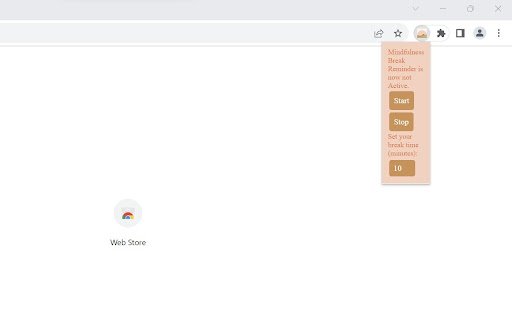 Mindfulness Break Reminder  from Chrome web store to be run with OffiDocs Chromium online