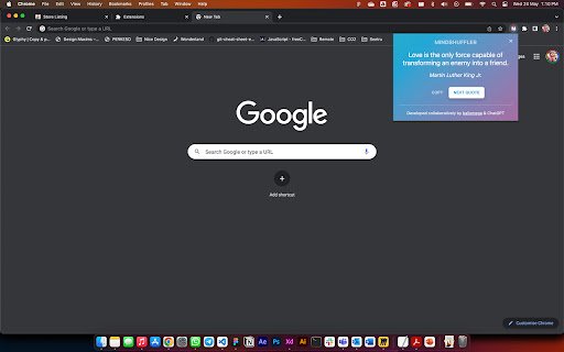 MindShuffler  from Chrome web store to be run with OffiDocs Chromium online