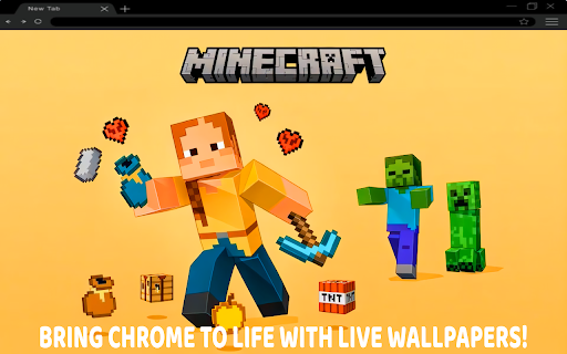 Minecraft Fun Live Wallpaper  from Chrome web store to be run with OffiDocs Chromium online