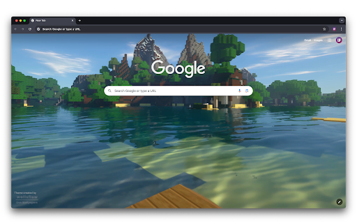 Minecraft Island View – Tropical Nature  from Chrome web store to be run with OffiDocs Chromium online